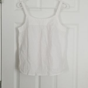 White linen tank top, very cute from gap sz S